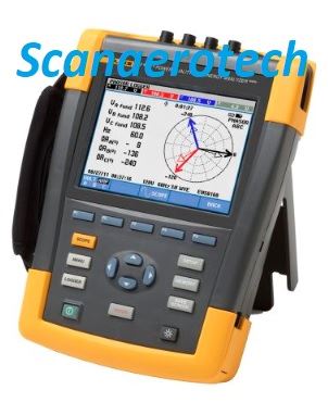 3-phase power quality analyser LCD graphical incl. Calibration Certificate